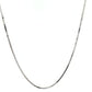 10k White Gold Classic Box Chain (0.94 mm)
