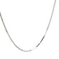 10k White Gold Adjustable Box Chain (0.85 mm)