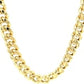 10k Yellow Gold Semi Solid Miami Cuban Chain (9.10 mm)