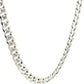 14k White Gold Miami Cuban Semi Solid Chain (5.50 mm)