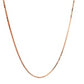 14k Rose Gold Adjustable Box Chain (0.70 mm)